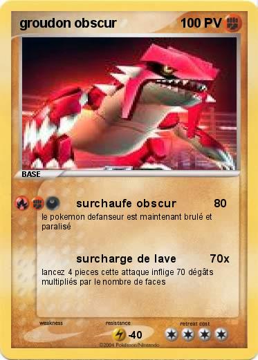 Pokemon groudon obscur