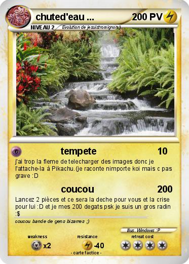 Pokemon chuted'eau ...