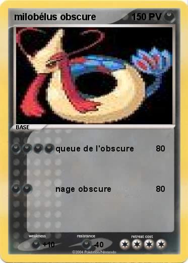 Pokemon milobélus obscure