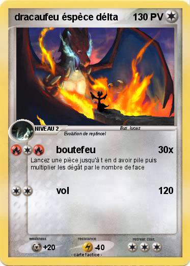 Pokemon dracaufeu éspèce délta