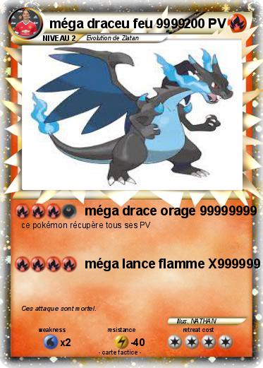 Pokemon méga draceu feu 9999