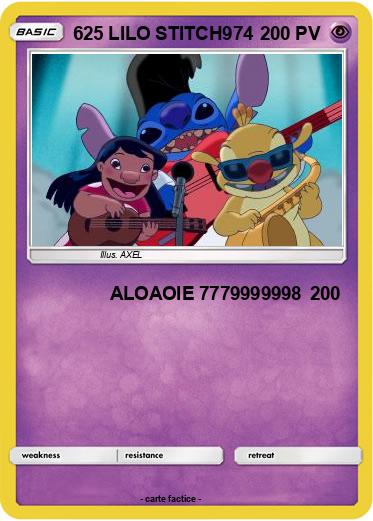 Pokemon 625 LILO STITCH974
