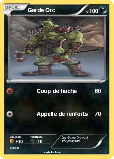 Pokemon Garde Orc