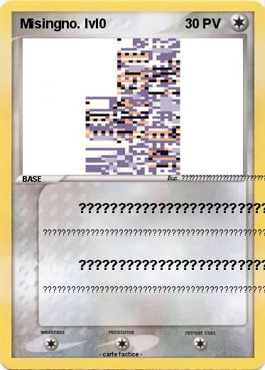 Pokemon Misingno. lvl0