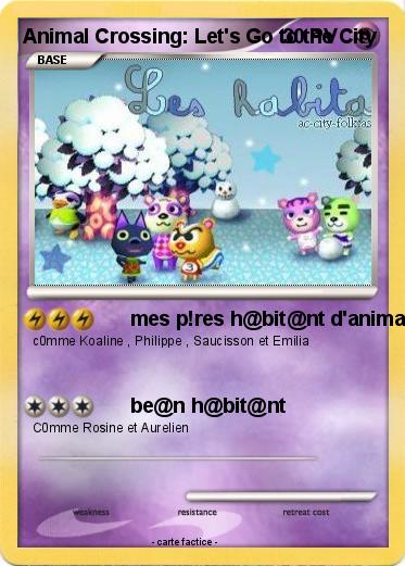 Pokemon Animal Crossing: Let's Go to the City