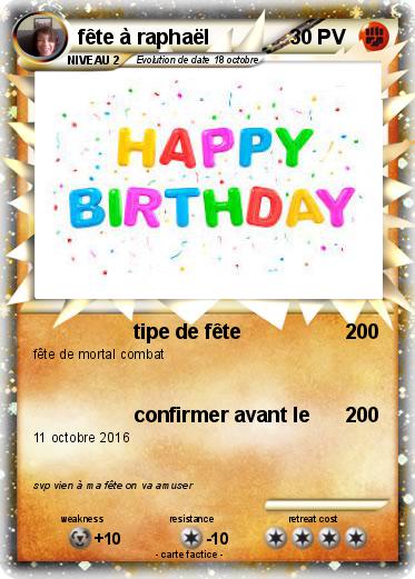 Pokemon fête à raphaël