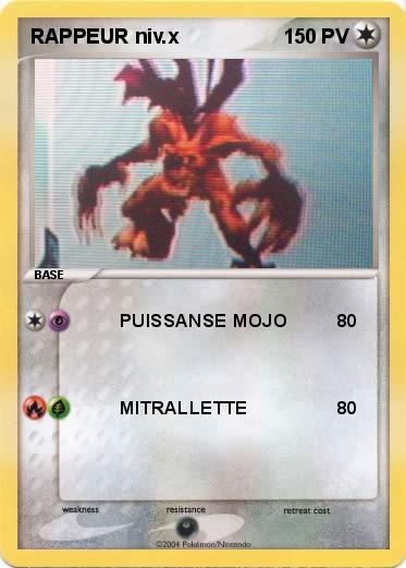 Pokemon RAPPEUR niv.x