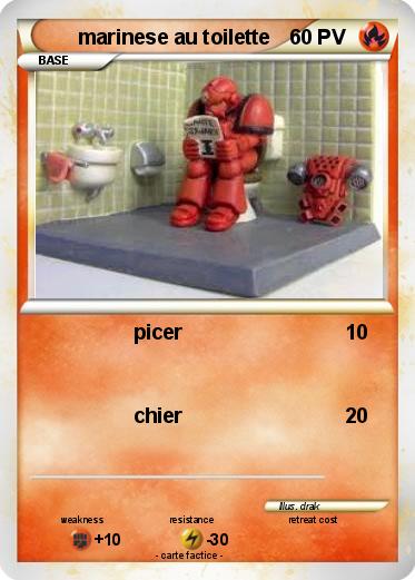 Pokemon marinese au toilette
