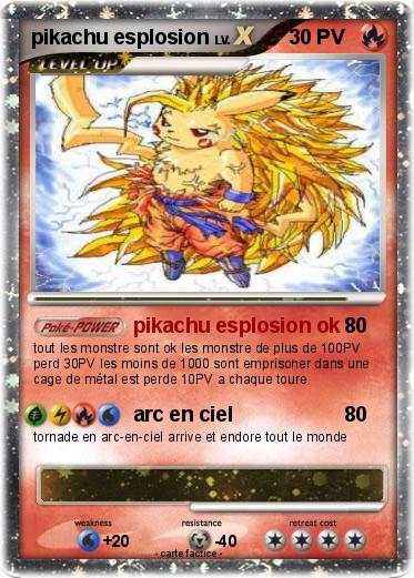 Pokemon pikachu esplosion