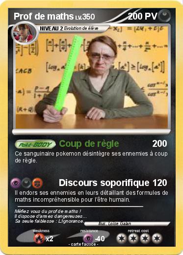 Pokemon Prof de maths