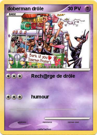 Pokemon doberman drôle