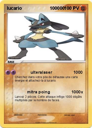 Pokemon lucario                      100000