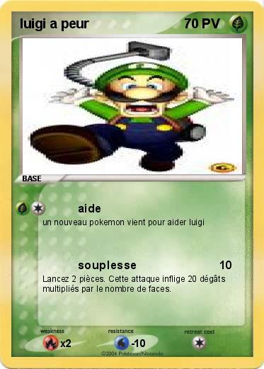 Pokemon luigi a peur