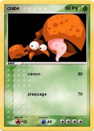 Pokemon crabe