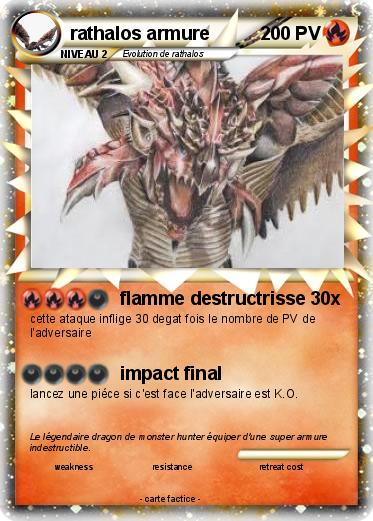 Pokemon rathalos armure