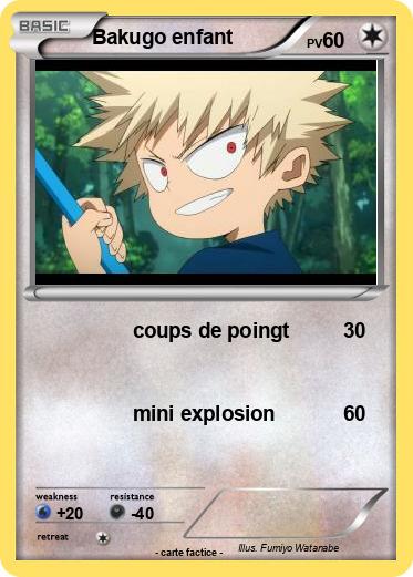 Pokemon Bakugo enfant