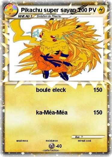 Pokemon Pikachu super sayan 3