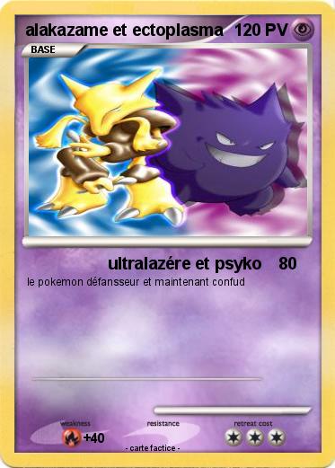 Pokemon alakazame et ectoplasma