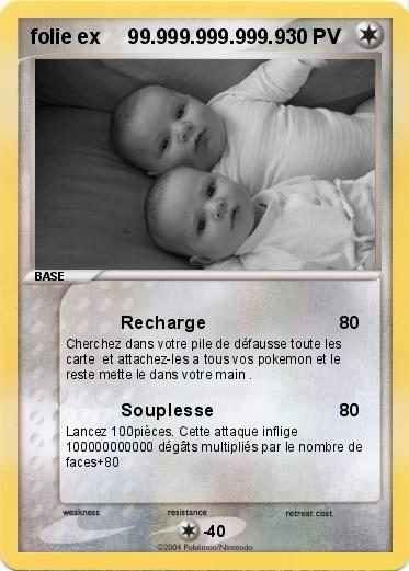 Pokemon folie ex     99.999.999.999.9