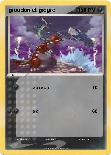 Pokemon groudon et giogre
