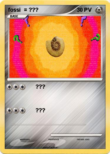 Pokemon fossi  = ???