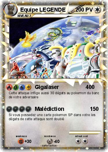 Pokemon Equipe LEGENDE