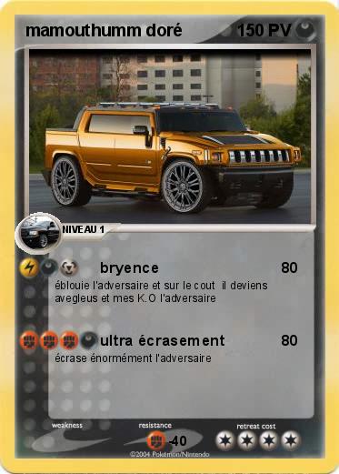 Pokemon mamouthumm doré