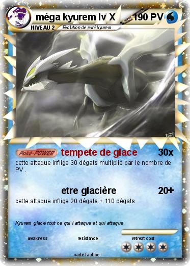 Pokemon méga kyurem lv X