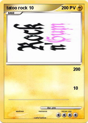 Pokemon tatoo rock 10