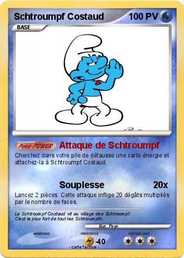 Pokemon Schtroumpf Costaud