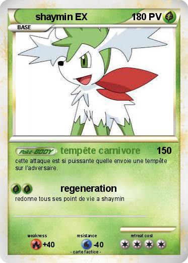 Pokemon shaymin EX