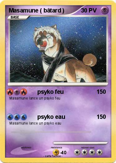 Pokemon Masamune ( bâtard )