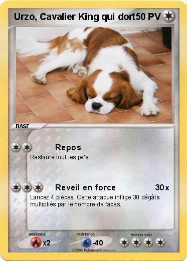 Pokemon Urzo, Cavalier King qui dort