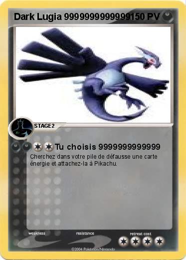 Pokemon Dark Lugia 9999999999999