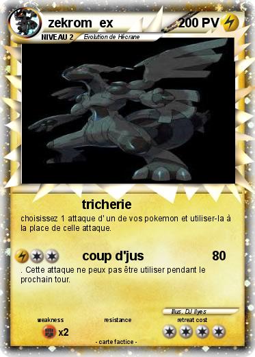 Pokemon zekrom  ex