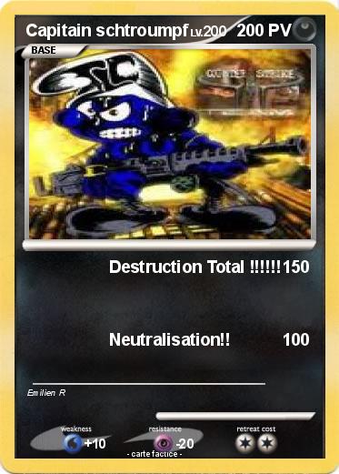Pokemon Capitain schtroumpf