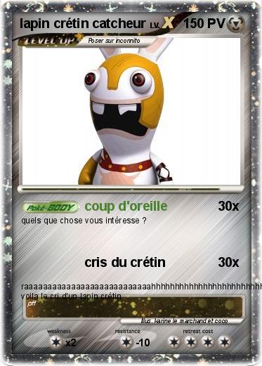 Pokemon lapin crétin catcheur