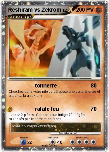 Pokemon Reshiram vs Zekrom