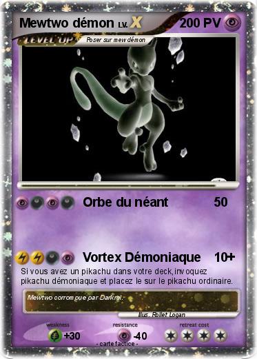 Pokemon Mewtwo démon
