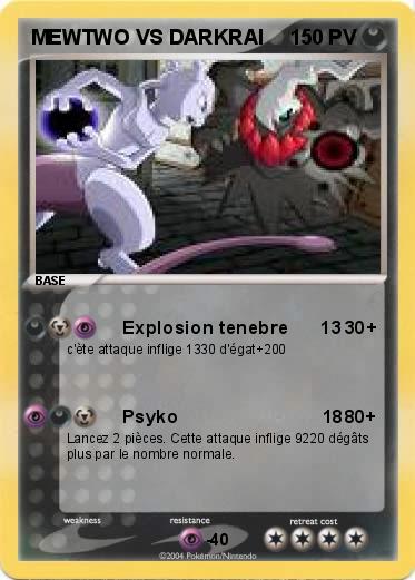 Pokemon MEWTWO VS DARKRAI