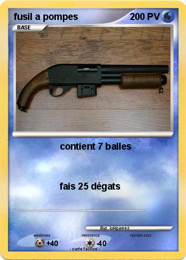 Pokemon fusil a pompes