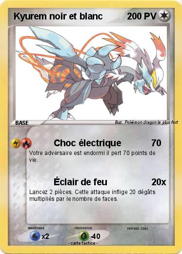 Pokemon Kyurem noir et blanc