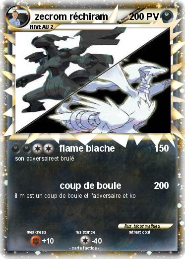 Pokemon zecrom réchiram