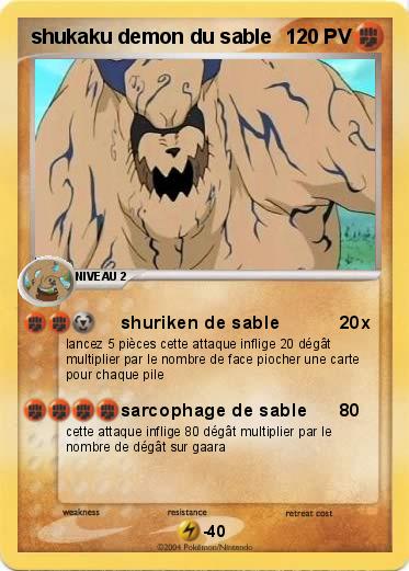 Pokemon shukaku demon du sable