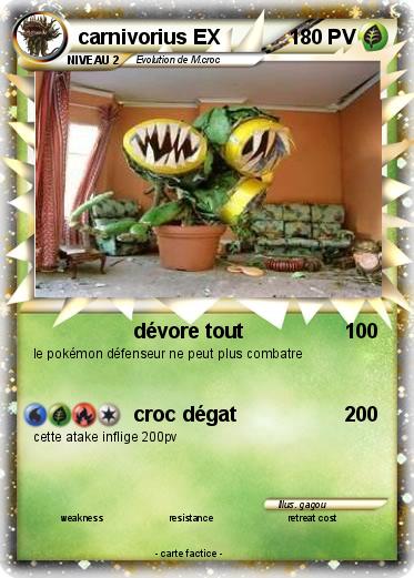 Pokemon carnivorius EX