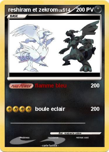 Pokemon reshiram et zekrom