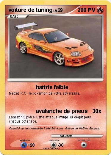 Pokemon voiture de tuning