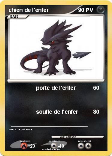 Pokemon chien de l'enfer