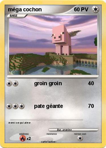 Pokemon méga cochon