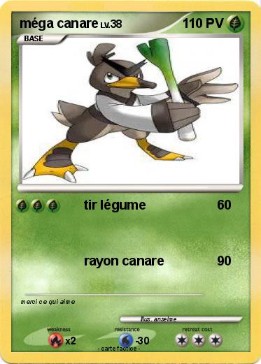 Pokemon méga canare